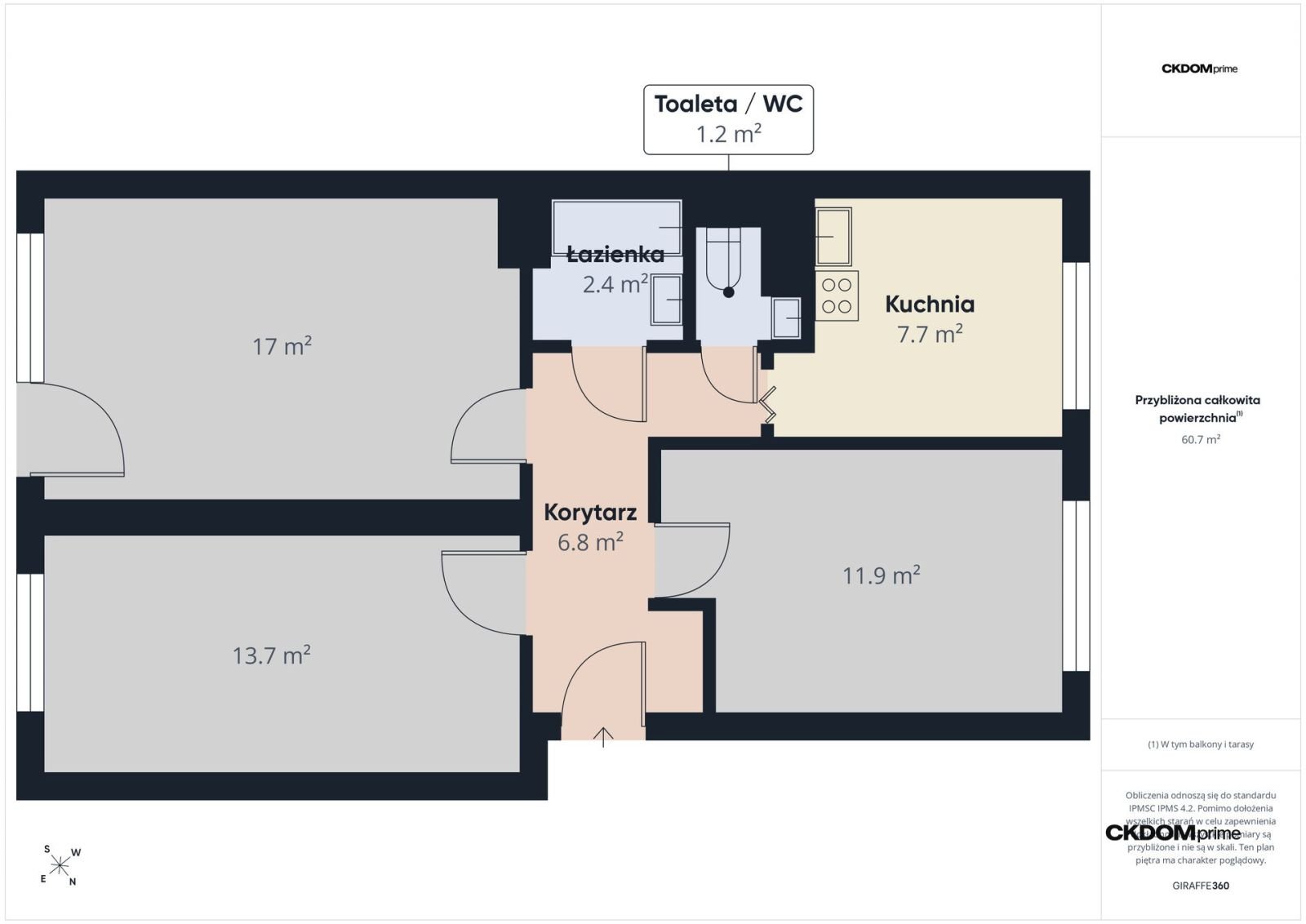 3 pokoje z potencjałem | 64 m² | Puławy