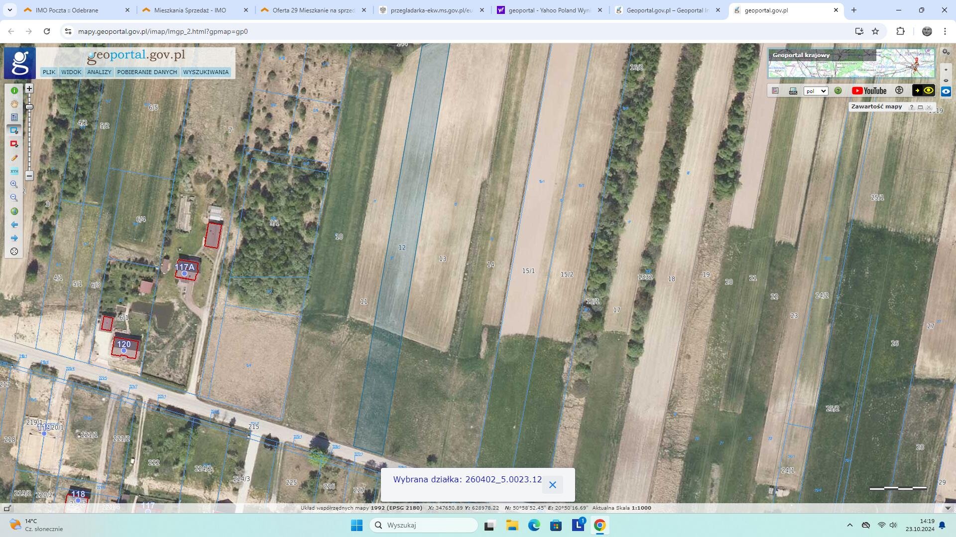 Dwie osobne działki po 3300m2 Wiącka