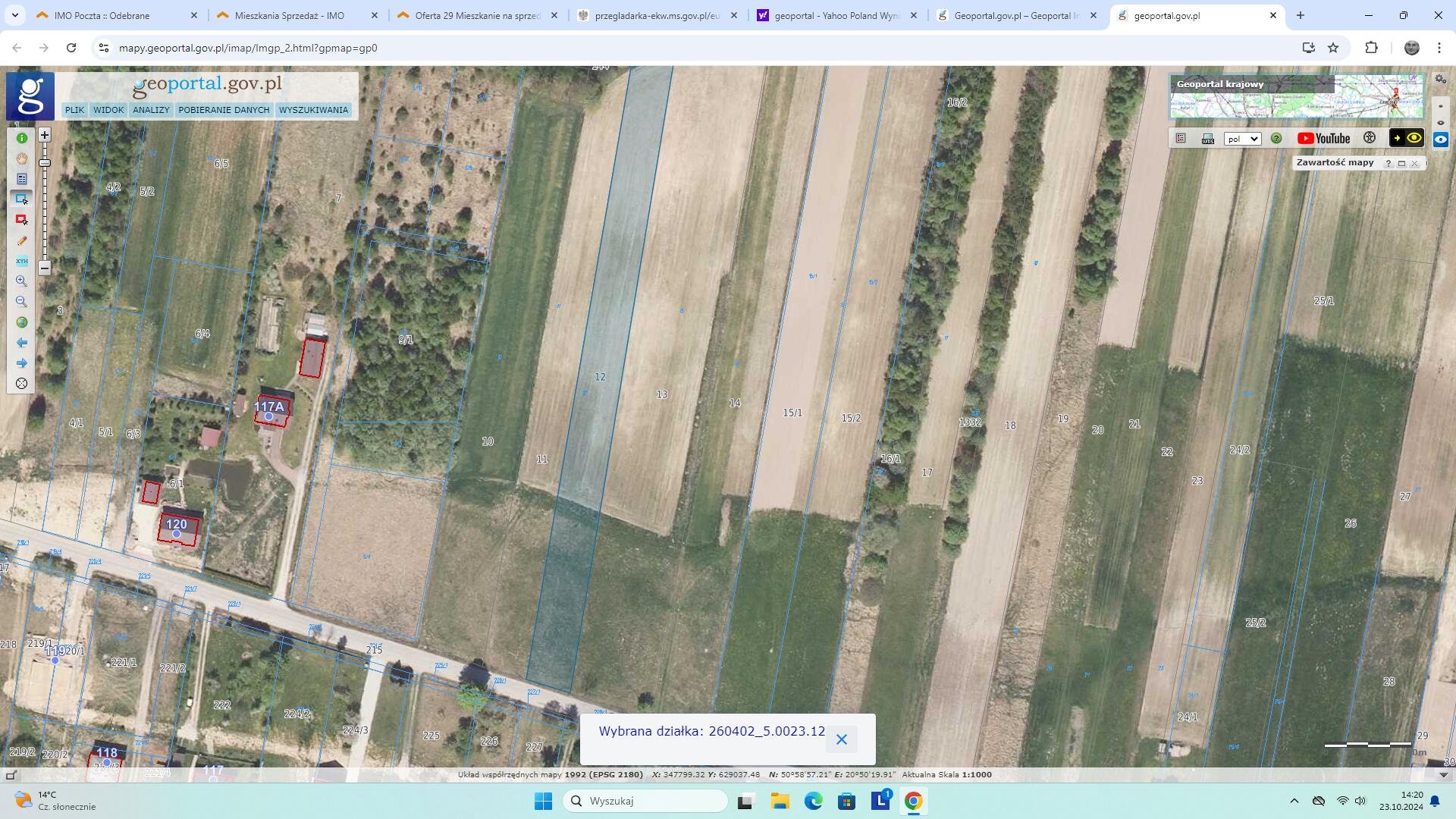 Dwie osobne działki po 3300m2 Wiącka