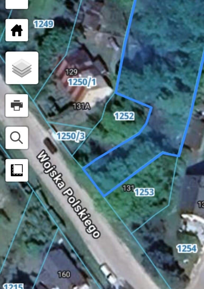 Działka Budowlna 877m2 ul Wojska Polskiego Wietrznia