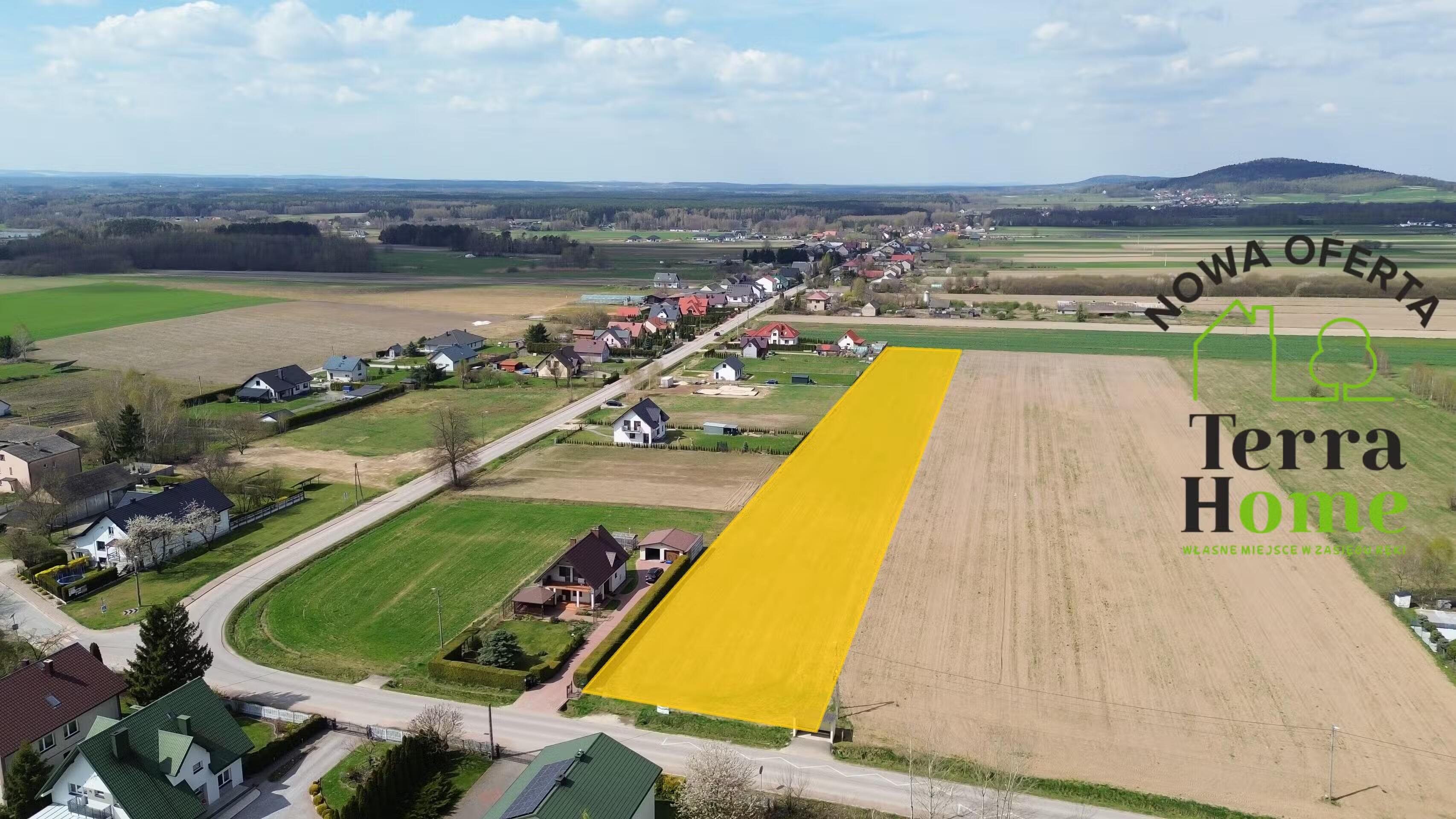 Duża działka budowlana Starwczynek 20 km od Kielc