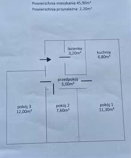 Mieszkanie 3-pokojowe na sprzedaż – KSM, ul. Spółdzielcza