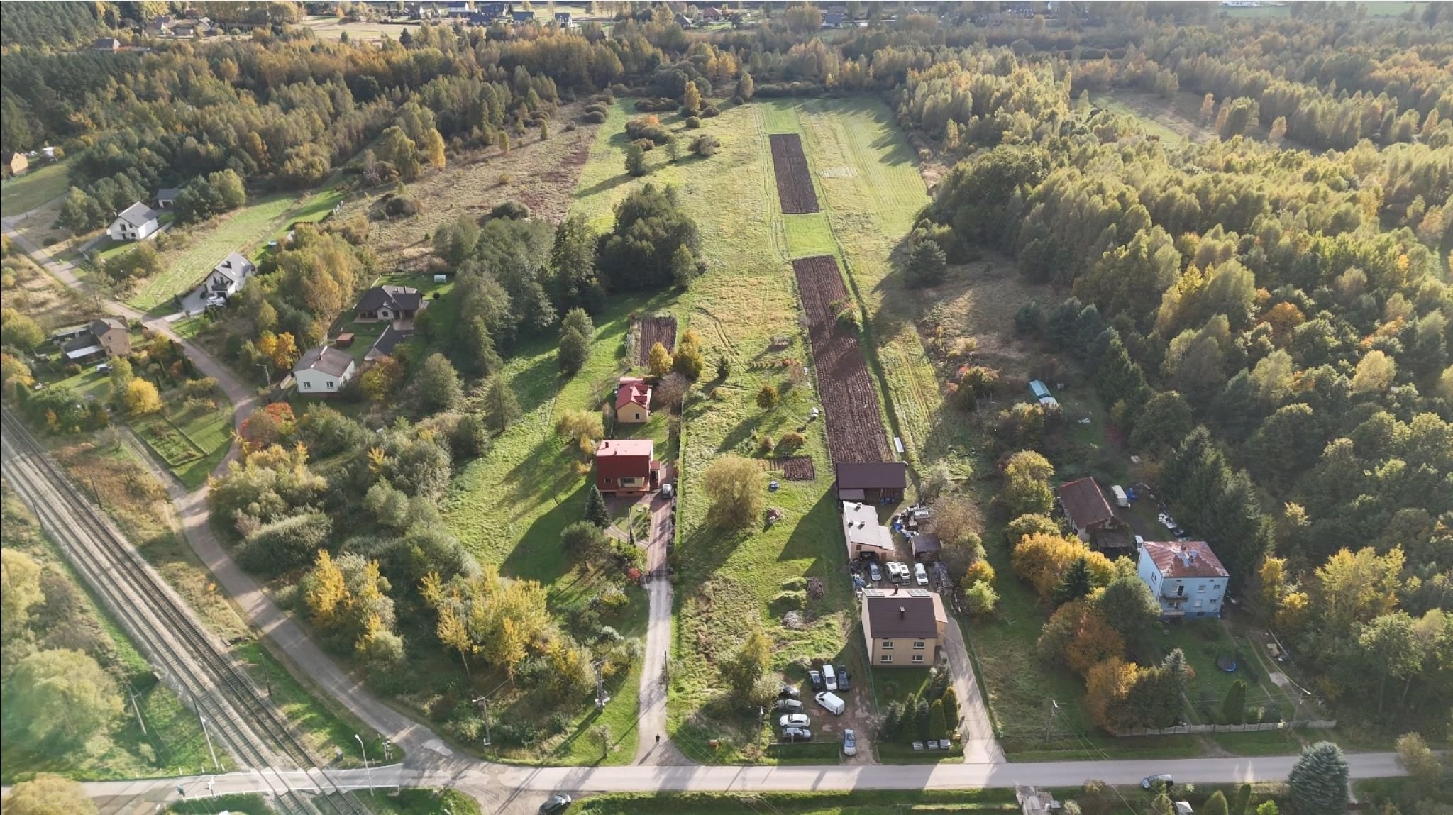 Atrakcyjna działka rolno-budowlana Tumlin W. –7422 m², MPZP, Media, Komunikacja