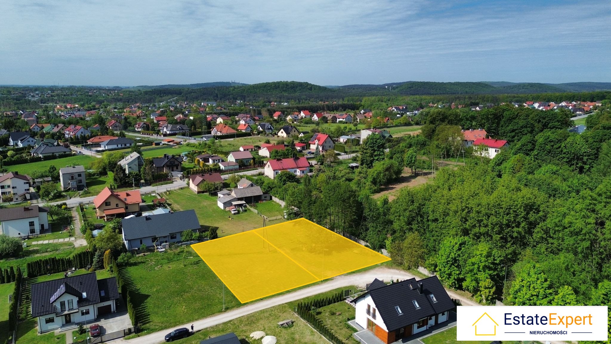 Dwie działki budowlane Zgórsko gm. Nowiny ul. Słoneczna