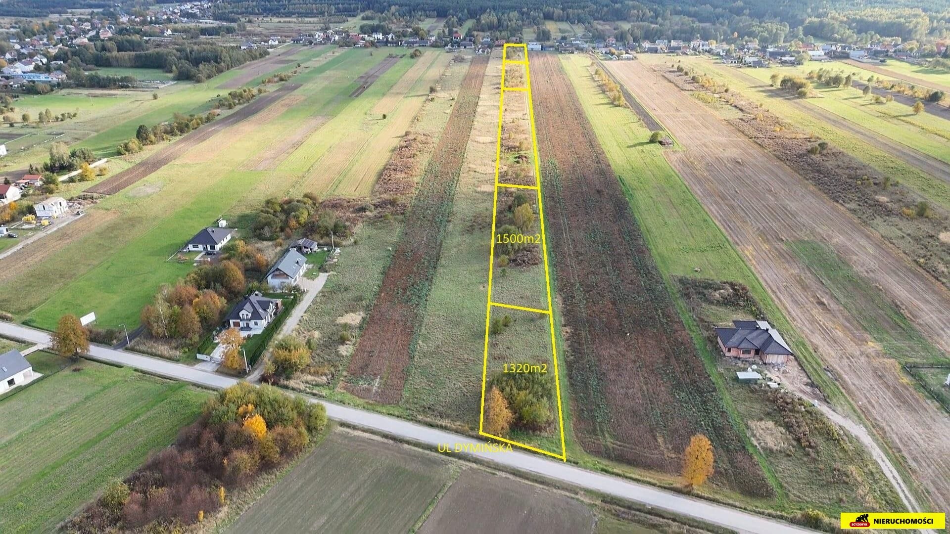 Działki budowlane ul. Dymińska, ul. Barska  Suków