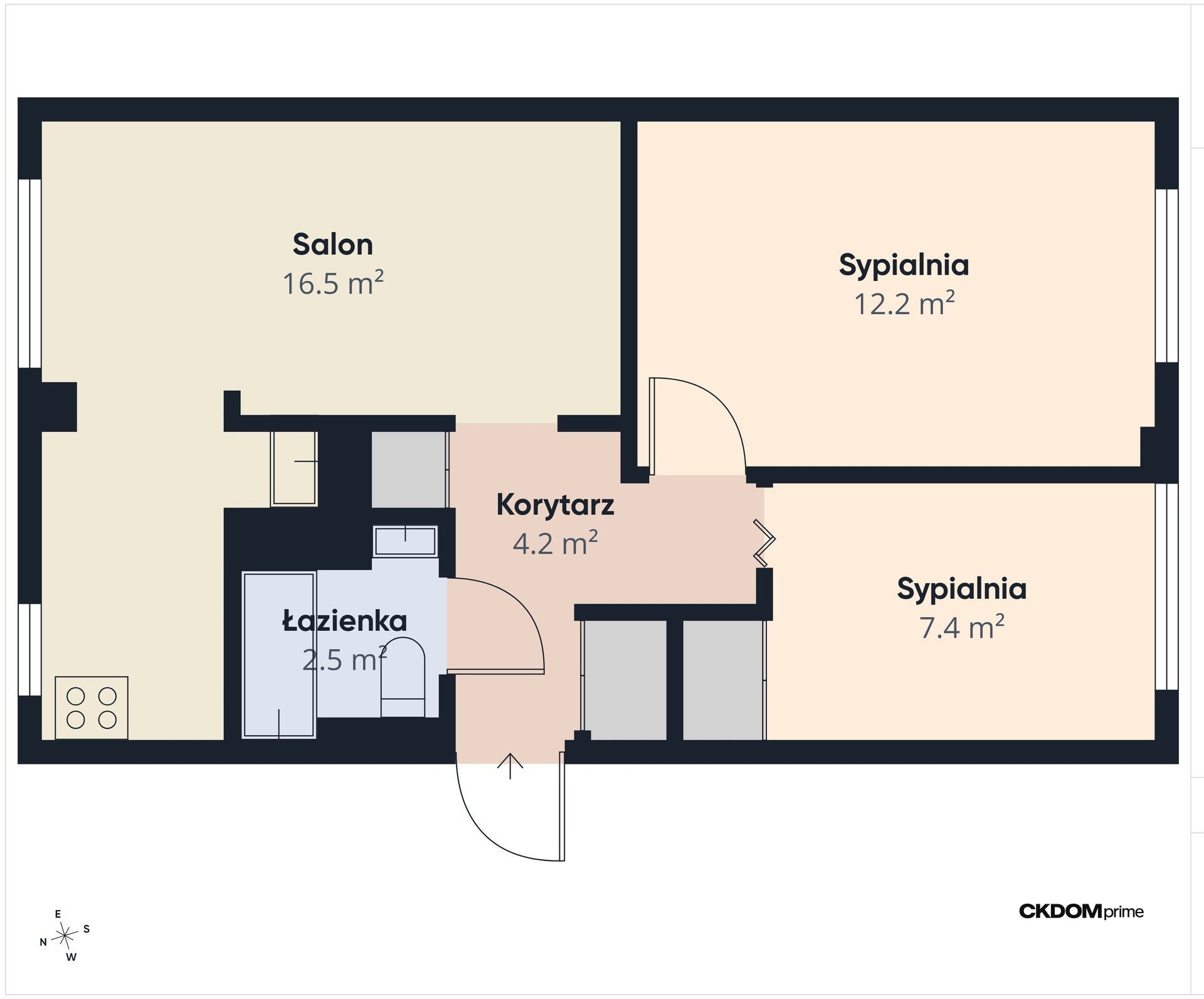 3-pokojowe mieszkanie po remoncie | KSM | Parter | 47,20 m² + GARAŻ