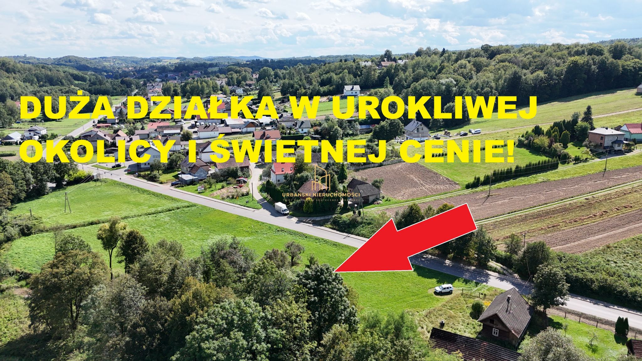 Dostępne tylko w naszym biurze! Biuro Urbański Nieruchomości prezentuje: Na sprzedaż duża działka w