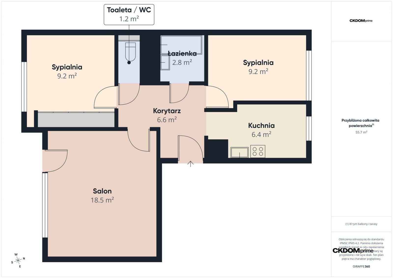 Mieszkanie 3 pokoje 57 m², Radom, os. Nad Potokiem, ul. Grzybowska