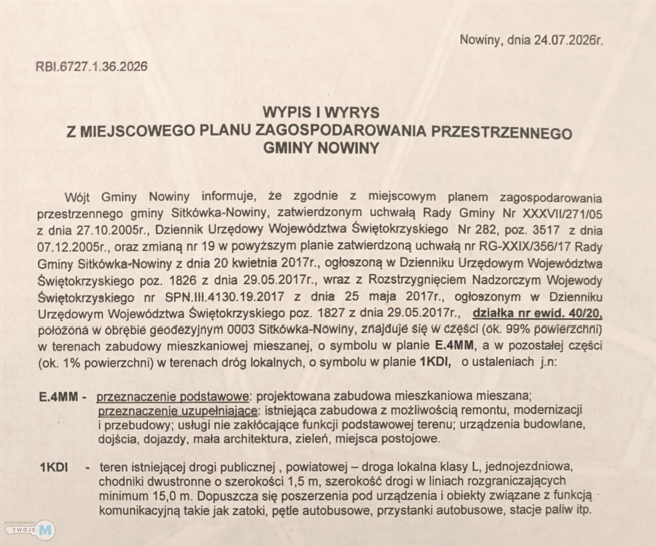 Atrakcyjna działka Trzcianki- Nowiny