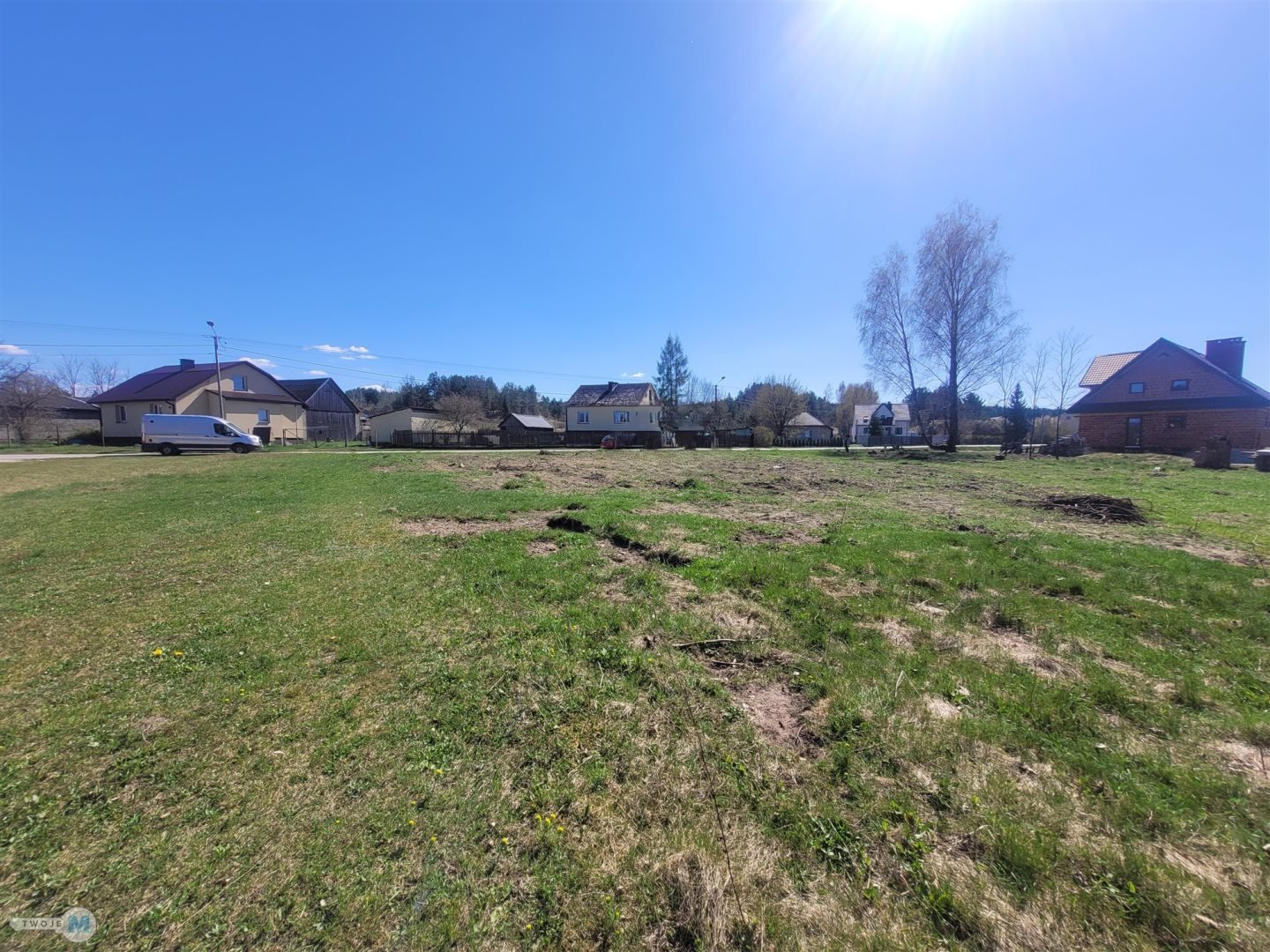 Duża, urokliwa działka budowlana 22 km od Kielc.