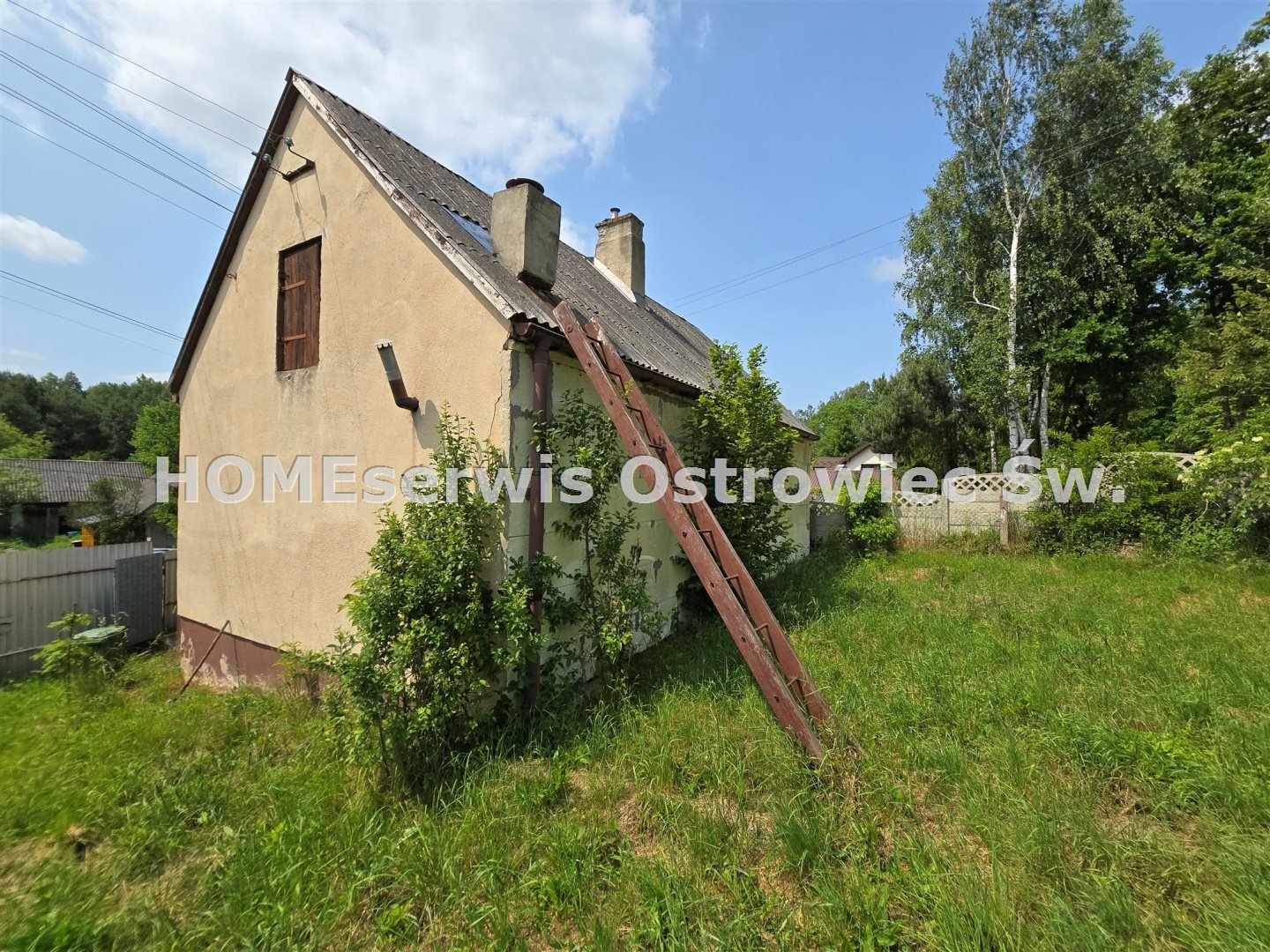 Dom 45 m2 na działce 3253 m2 Janik k/Ostrowca
