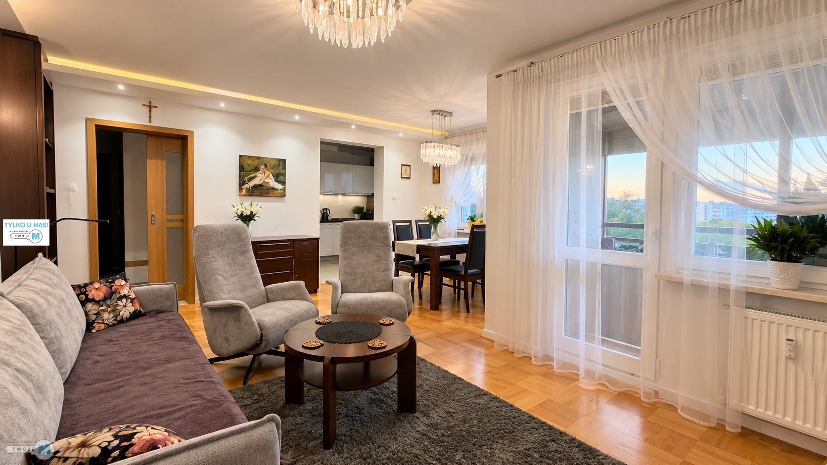 PRZESTRONNE 90,8 m²-STANDARD PREMIUM- 4 POKOJE