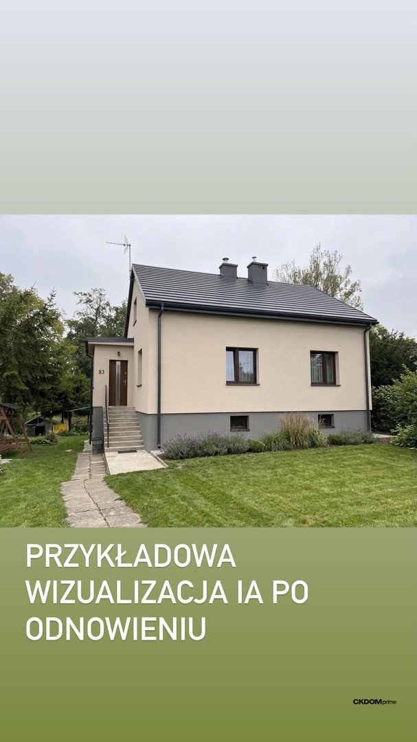 Dom z potencjałem i urokliwą działką – SKOTNIKI DUŻE 80 m²