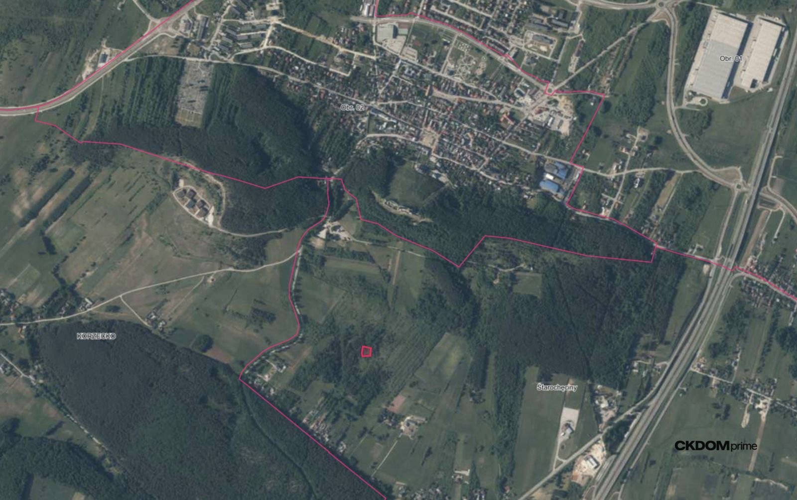 Działki przy lesie – 15 min do Kielc