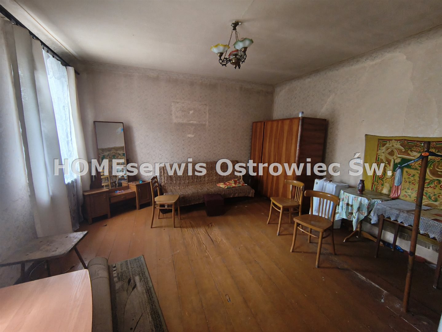 Dom 58 m2 działka 400 m2 Opatów, pokój, kuchnia.