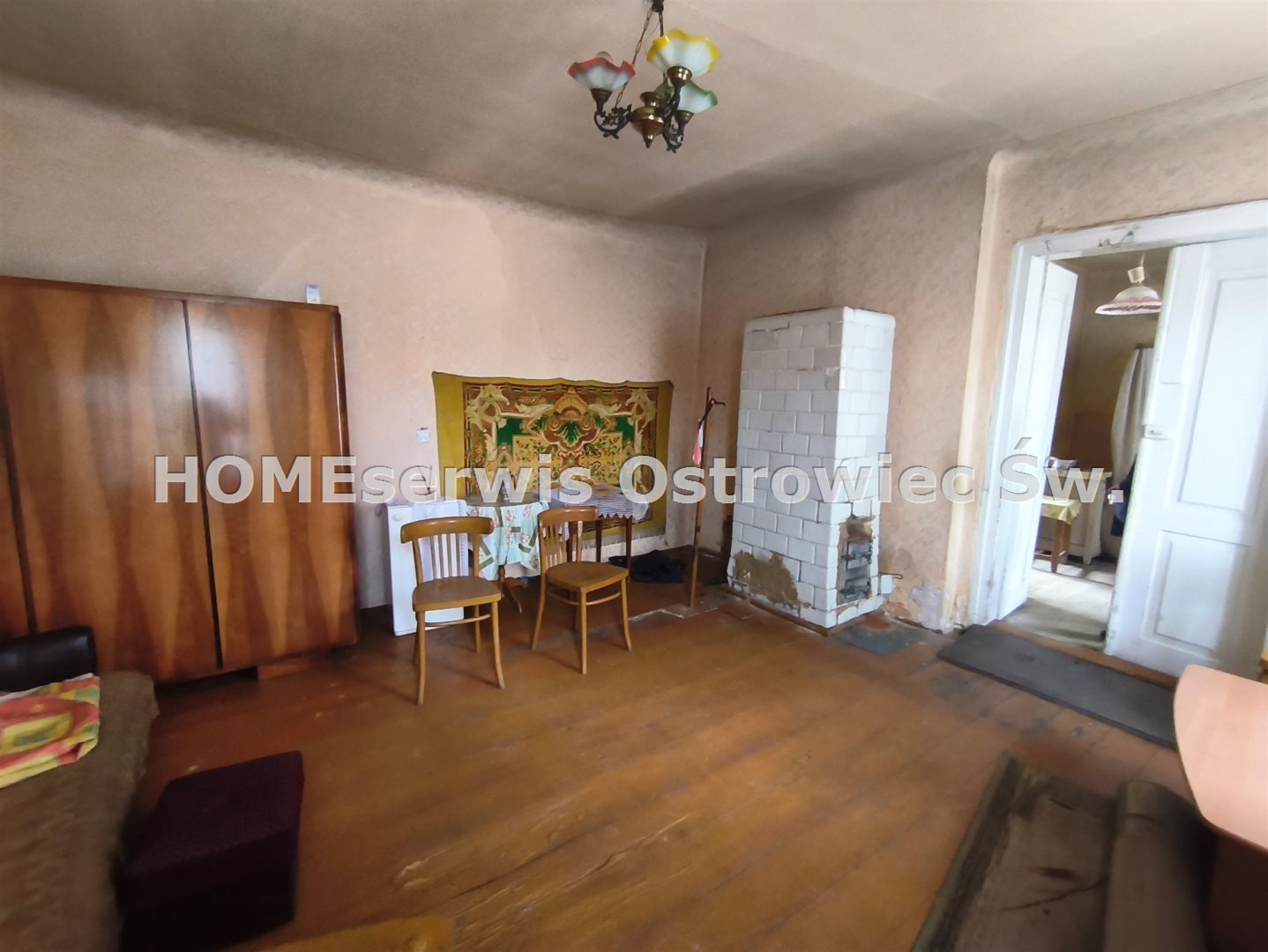 Dom 58 m2 działka 400 m2 Opatów, pokój, kuchnia.