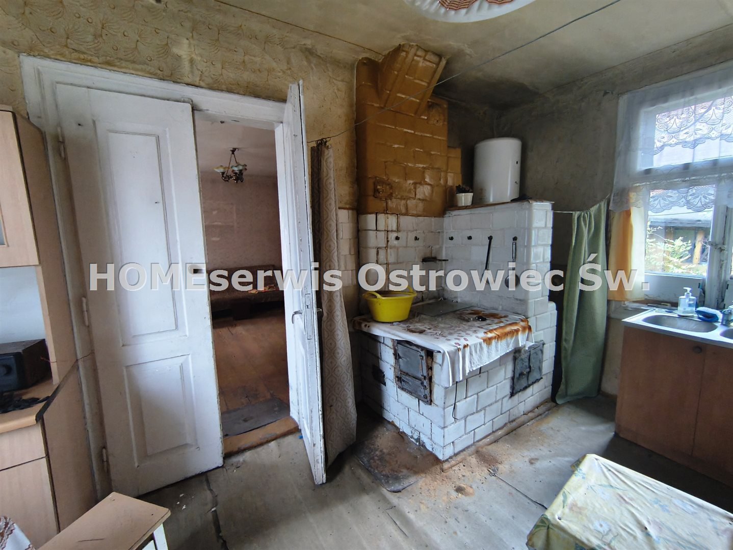 Dom 58 m2 działka 400 m2 Opatów, pokój, kuchnia.